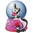 Looney Tunes Pepe Le Pew and Penelope Hearts Water Globe